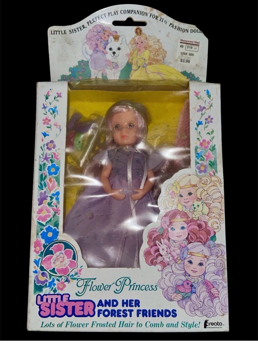 Creata Flower Princess Little Sister And Her Forest Friends New In Box Vintage